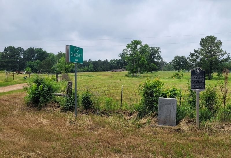 The view of the Denson Homesite and Cemetery Marker along the highway. Click for full size. The view of the Denson Homesite and Cemetery Marker along the highway image. Click for full size.