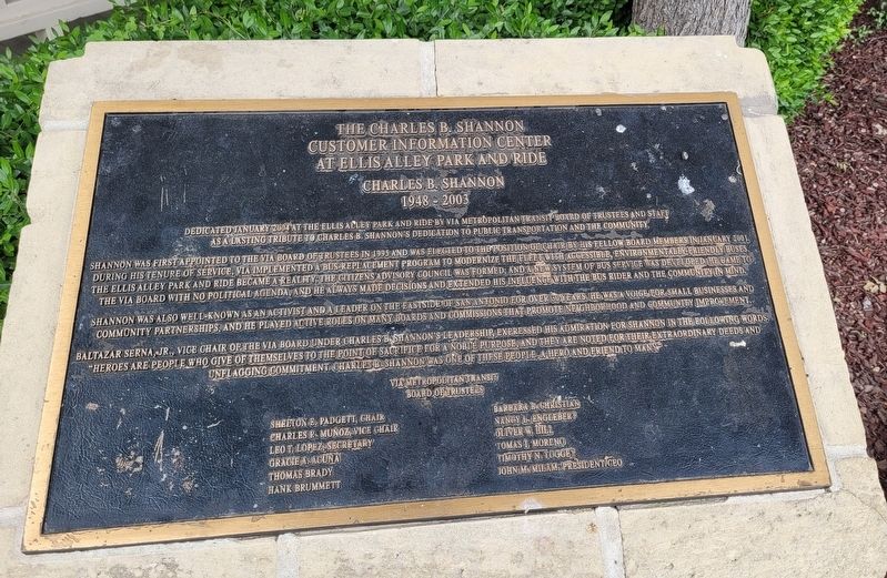 Charles B. Shannon Marker. Click for full size. Charles B. Shannon Marker image. Click for full size.