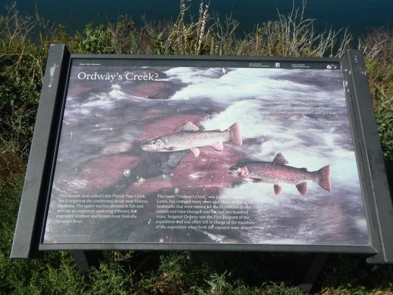 Ordway Creek? Marker. Click for full size. Ordway Creek? Marker image. Click for full size.