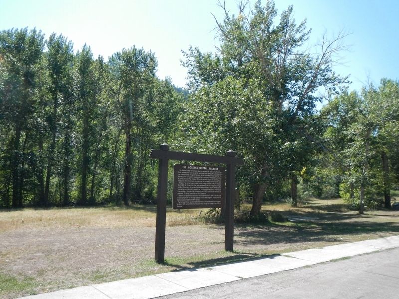 The Montana Central Railroad Marker image. Click for full size.