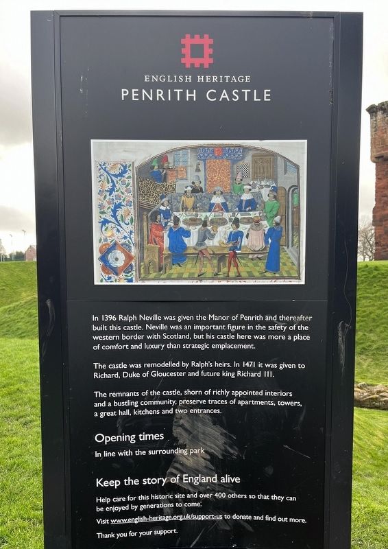 Penrith Castle Marker. Click for full size. Penrith Castle Marker image. Click for full size.