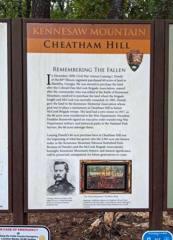 Remembering the Fallen Marker. Click for full size. Remembering the Fallen Marker image. Click for full size.