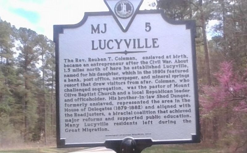 Lucyville Marker image. Click for full size.