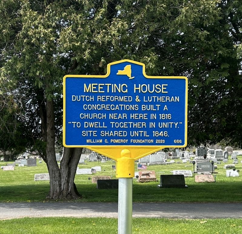 Meeting House Marker. Click for full size. Meeting House Marker image. Click for full size.