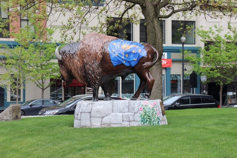 Bison sculpture. Click for full size. Bison sculpture image. Click for full size.
