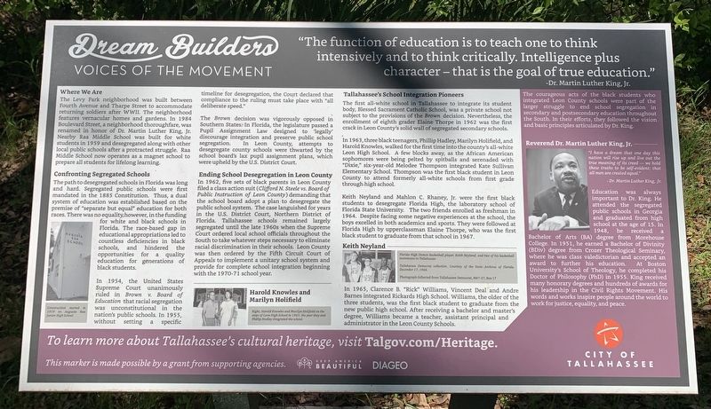 Dream Builders Marker. Click for full size. Dream Builders Marker image. Click for full size.