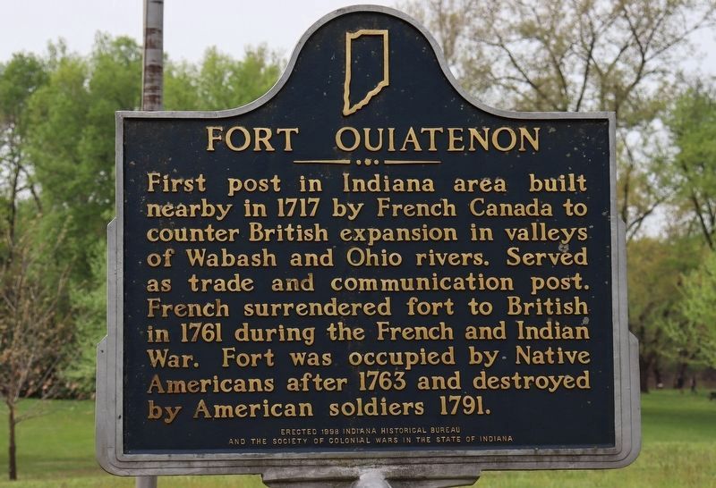 Fort Ouiatenon Marker image. Click for full size.