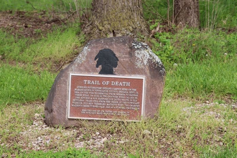 Trail of Death Marker image. Click for full size.