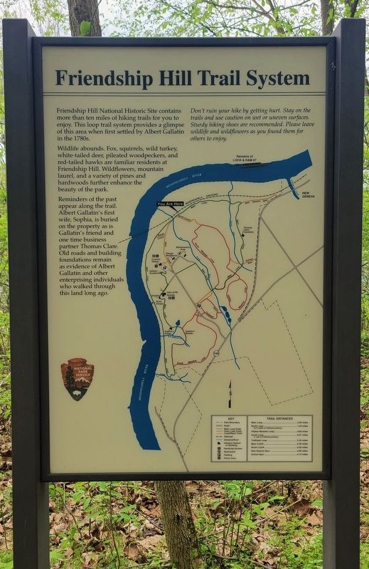 Friendship Hill Trail System Marker image. Click for full size.