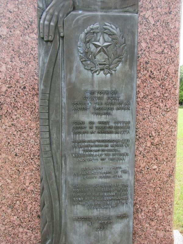 Spanish Fort Marker. Click for full size. Spanish Fort Marker image. Click for full size.