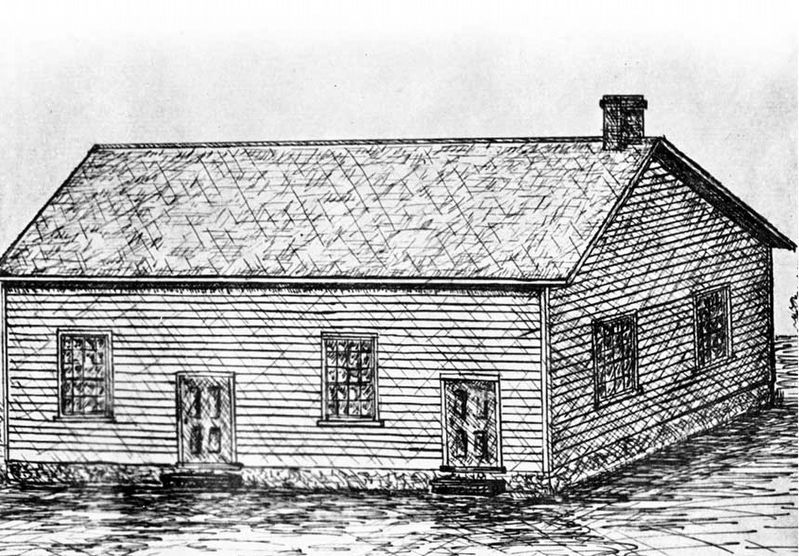 Moyers Meetinghouse, now First Mennonite Church, pre-1897 image. Click for full size.