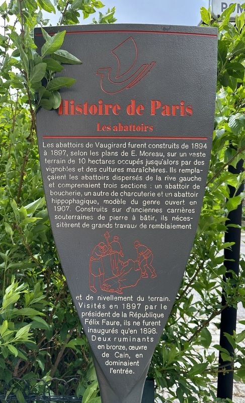 Les abattoirs / The Slaughterhouses Marker. Click for full size. Les abattoirs / The Slaughterhouses Marker image. Click for full size.