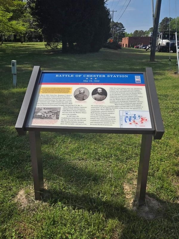 Battle of Chester Station Marker image. Click for full size.