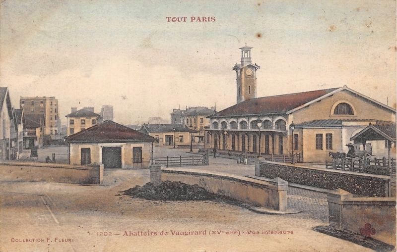 Vaugirard Slaughterhouses (15th Arrondissement) - interior view. Click for full size. Vaugirard Slaughterhouses (15th Arrondissement) - interior view image. Click for full size.