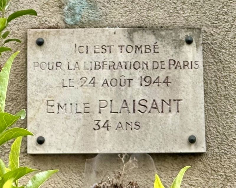 Emile Plaisant Marker image. Click for full size.