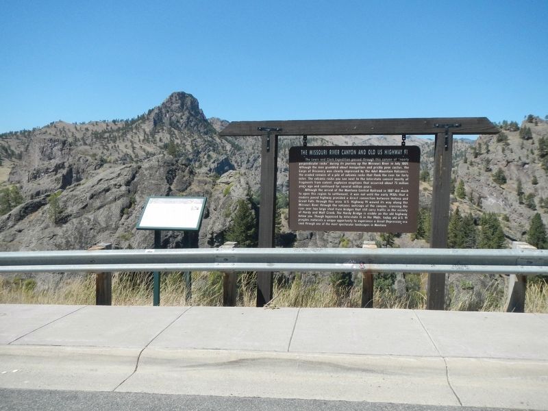 A Volcanic Island in the Rocky Mountains Marker image. Click for full size.