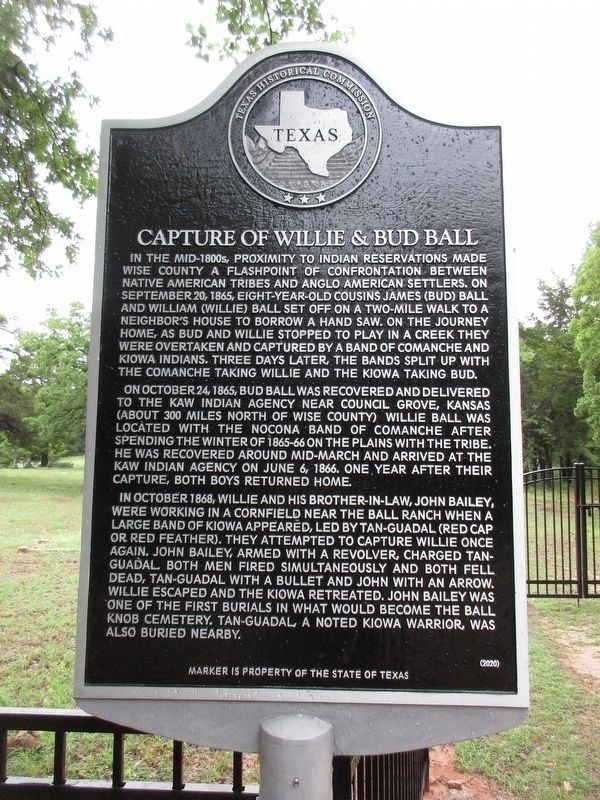 Capture of Willie & Bud Ball Marker image. Click for full size.
