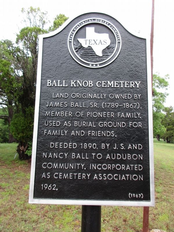 Ball Knob Cemetery Marker image. Click for full size.