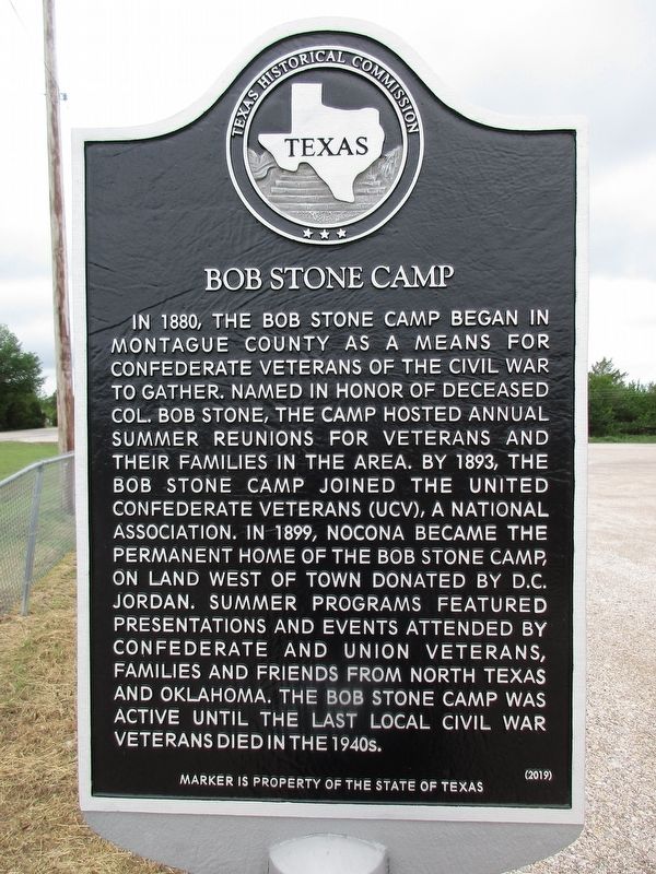 Bob Stone Camp Marker image. Click for full size.