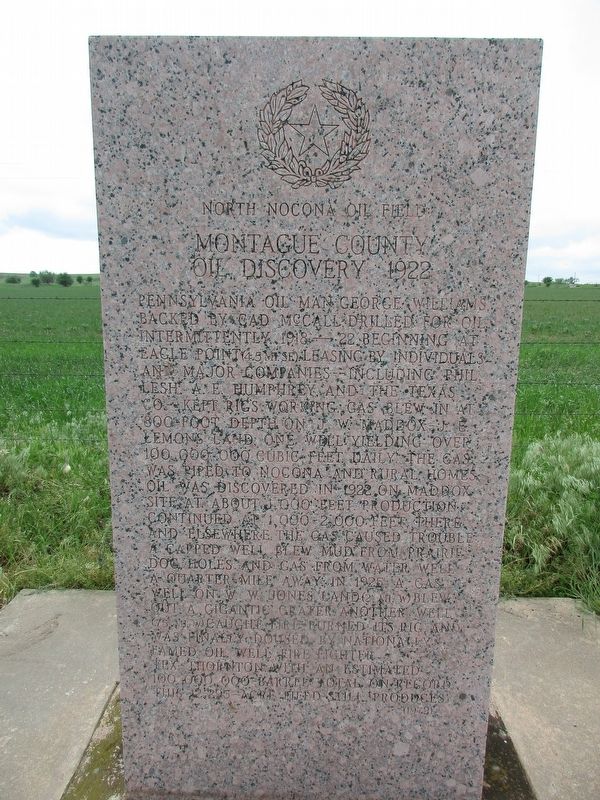 North Nocona Oil Field Marker image. Click for full size.