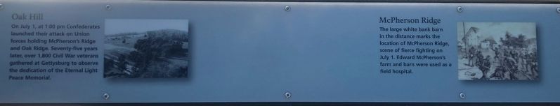 Gettysburg Marker, northeast panel image. Click for full size.