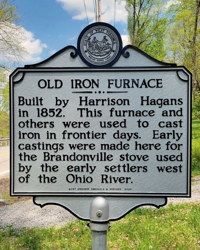 Old Iron Furnace Marker. Click for full size. Old Iron Furnace Marker image. Click for full size.