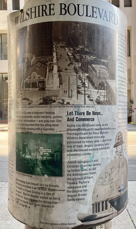 Wilshire Boulevard Marker image. Click for full size.