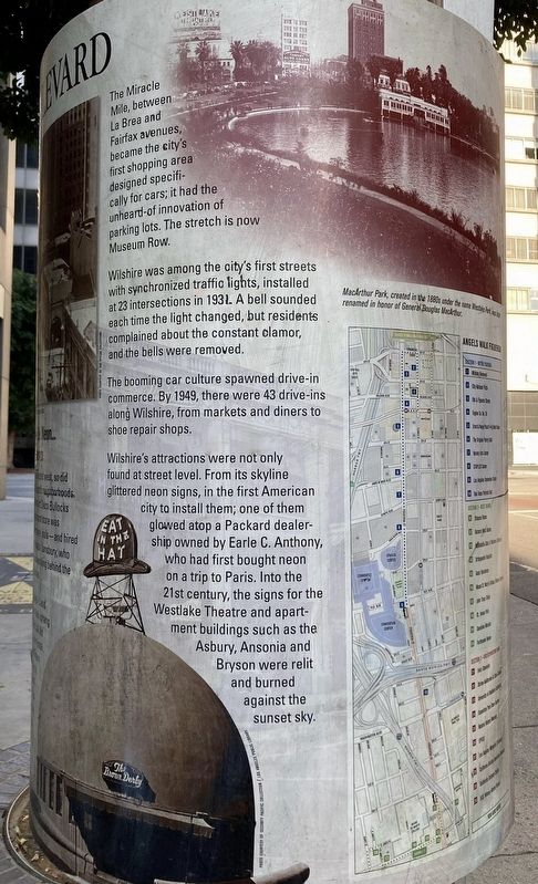 Wilshire Boulevard Marker. Click for full size. Wilshire Boulevard Marker image. Click for full size.