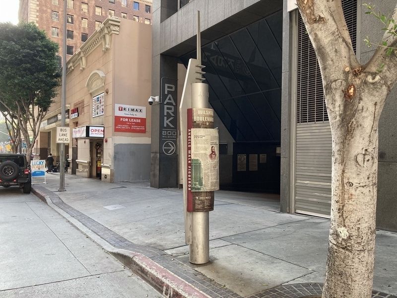 Wilshire Boulevard Marker. Click for full size. Wilshire Boulevard Marker image. Click for full size.