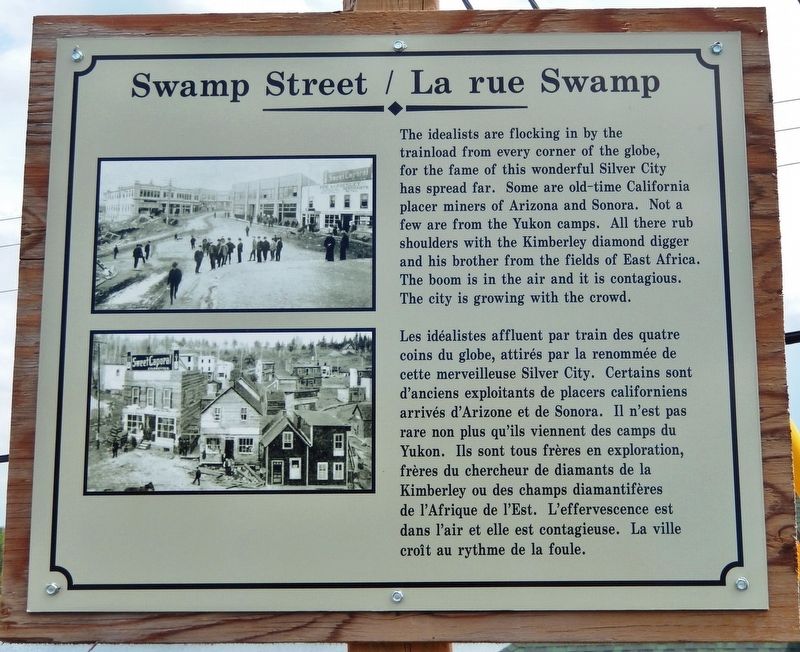 Swamp Street / La rue Swamp Marker. Click for full size. Swamp Street / La rue Swamp Marker image. Click for full size.