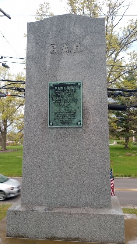 G.A.R. Veterans Memorial. Click for full size. G.A.R. Veterans Memorial image. Click for full size.