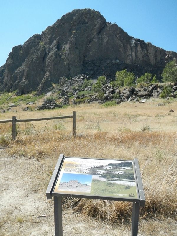 Point of Reference Marker and Tower Rock image. Click for full size.
