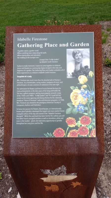 Gathering Place and Garden Marker image. Click for full size.