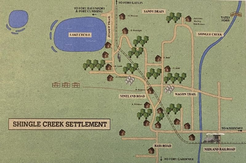 Shingle Creek Marker. Click for full size. Shingle Creek Marker image. Click for full size.