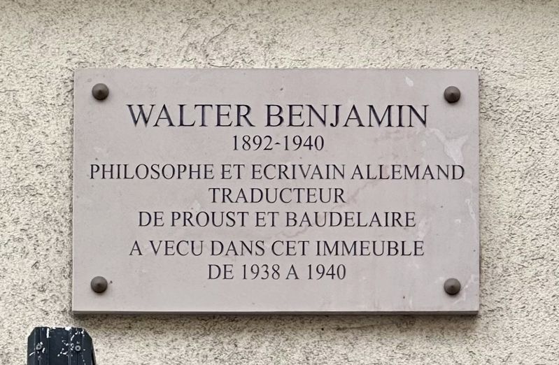 Walter Benjamin Marker image. Click for full size.