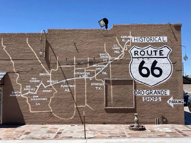 Oro Grande Route 66 Mural image. Click for full size.