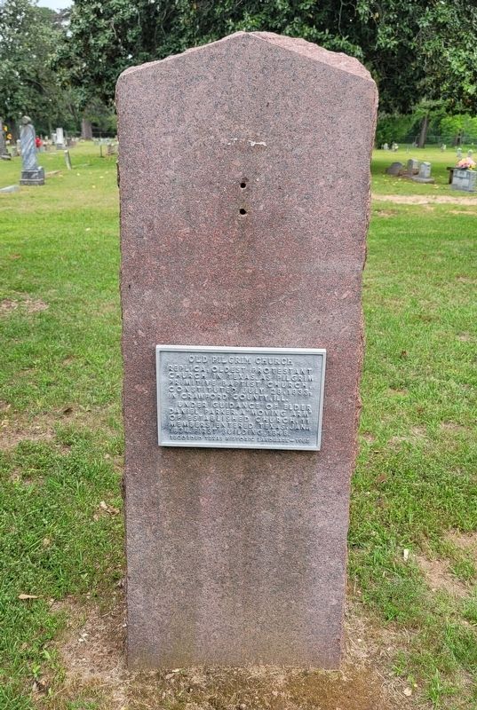 Old Pilgrim Church Marker. Click for full size. Old Pilgrim Church Marker image. Click for full size.