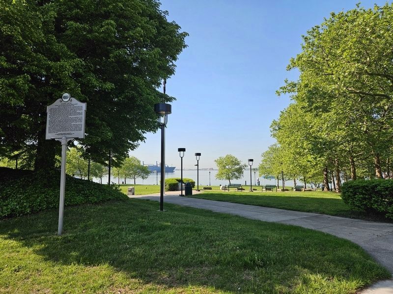 Historic Canton Marker and cove view image. Click for full size.