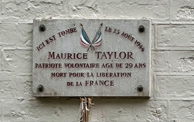 Maurice Taylor Marker image. Click for full size.