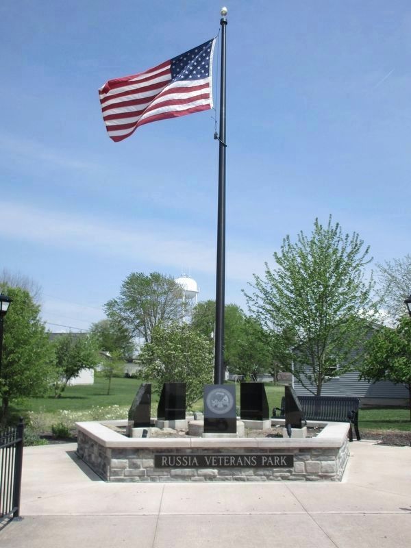Russia Veterans Park Memorial. Click for full size. Russia Veterans Park Memorial image. Click for full size.