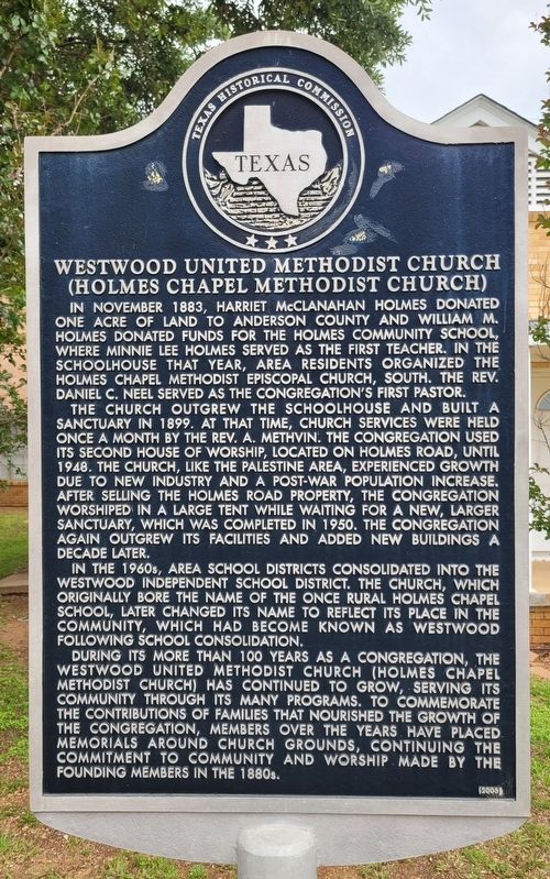 Westwood United Methodist Church Marker image. Click for full size.
