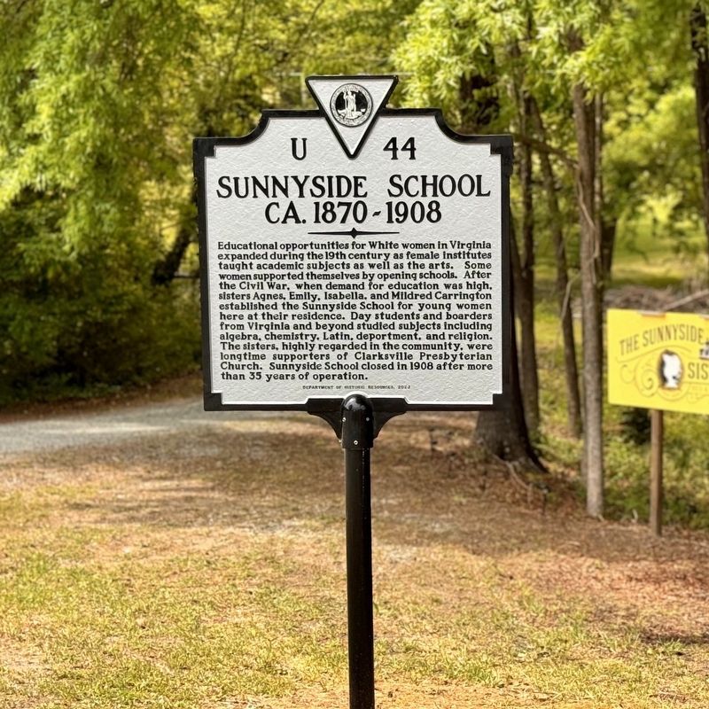 Sunnyside School, ca. 1870-1908 Marker. Click for full size. Sunnyside School, ca. 1870-1908 Marker image. Click for full size.