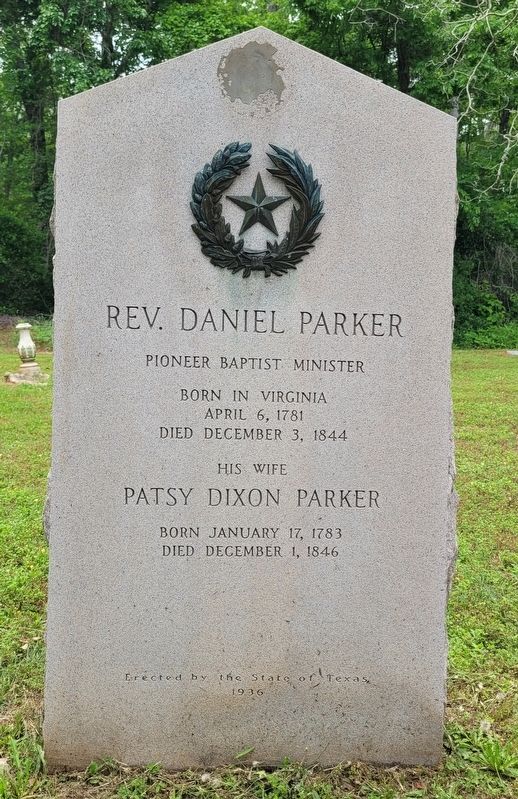 Rev. Daniel Parker Marker image. Click for full size.