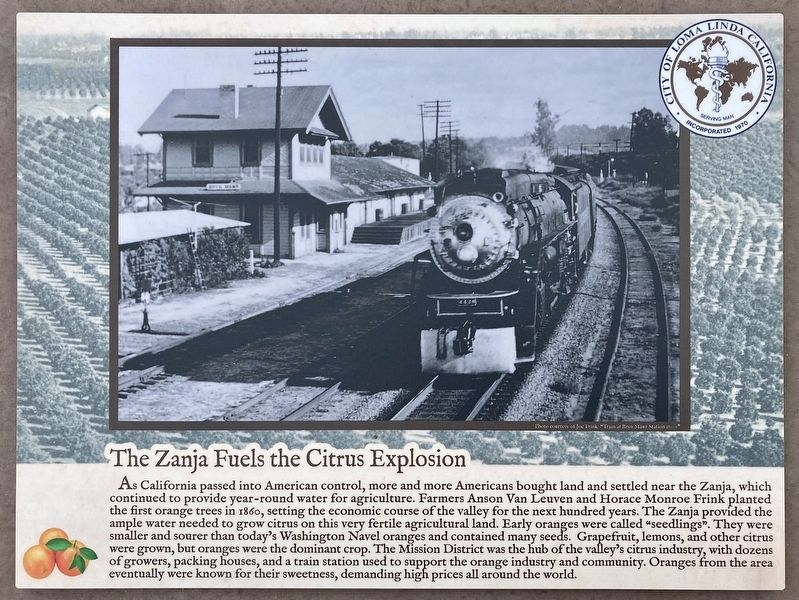 The Zanja Fuels the Citrus Explosion Marker image. Click for full size.