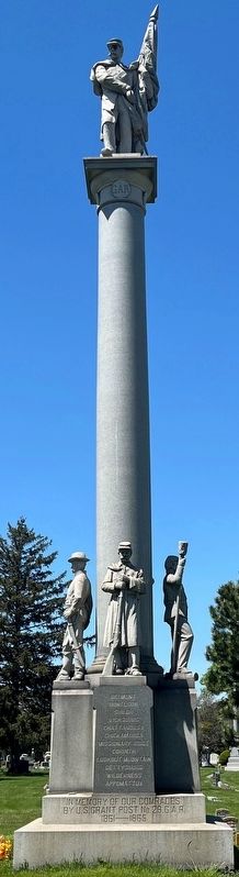 U.S. Grant GAR Post No. 28 Memorial Marker. Click for full size. U.S. Grant GAR Post No. 28 Memorial Marker image. Click for full size.
