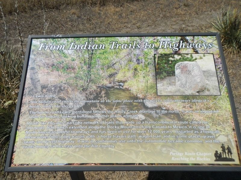 From Indian Trail to Highways Marker image. Click for full size.