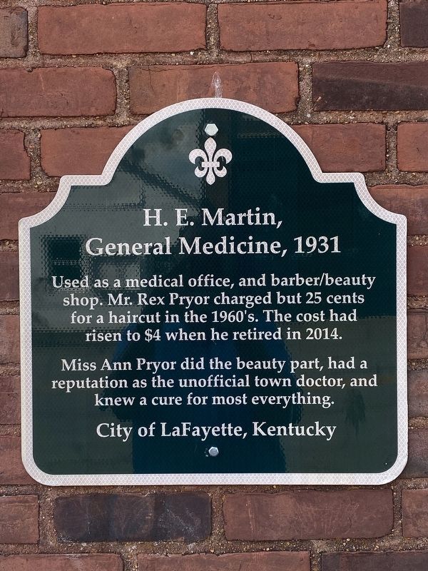 H.E. Martin, General Medicine, 1931 Marker image. Click for full size.