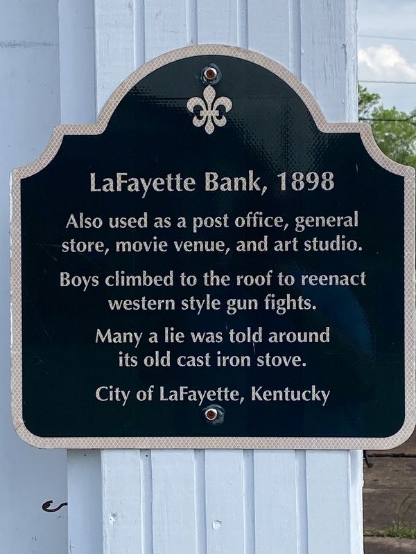 LaFayette Bank, 1898 Marker image. Click for full size.