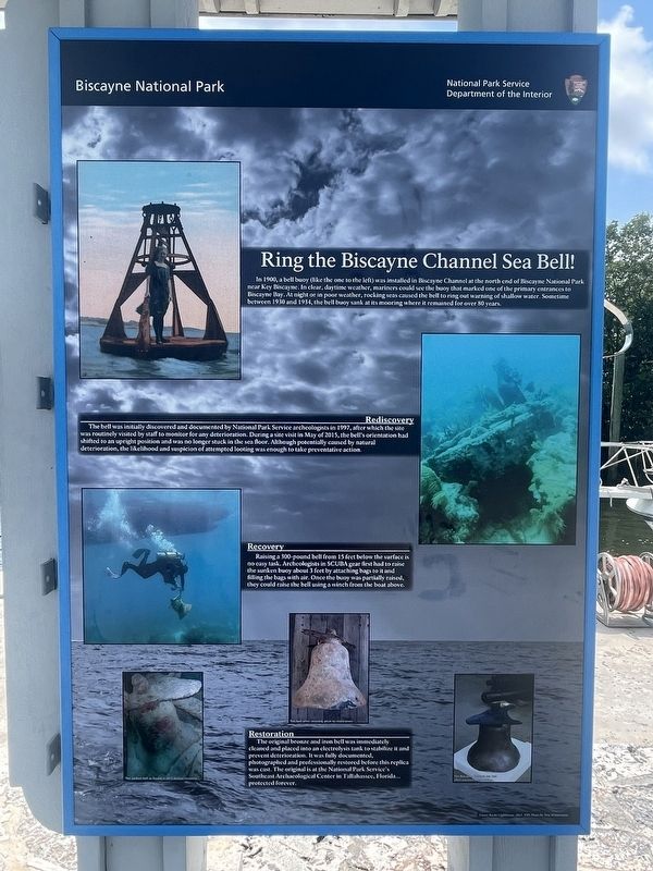 Ring the Biscayne Channel Sea Bell! Marker image. Click for full size.