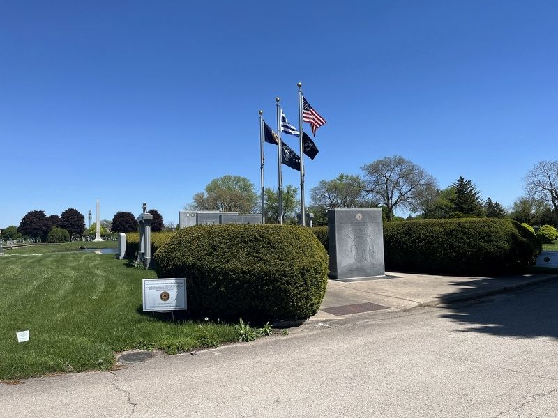 Hellenic American Veterans Memorial image. Click for full size.